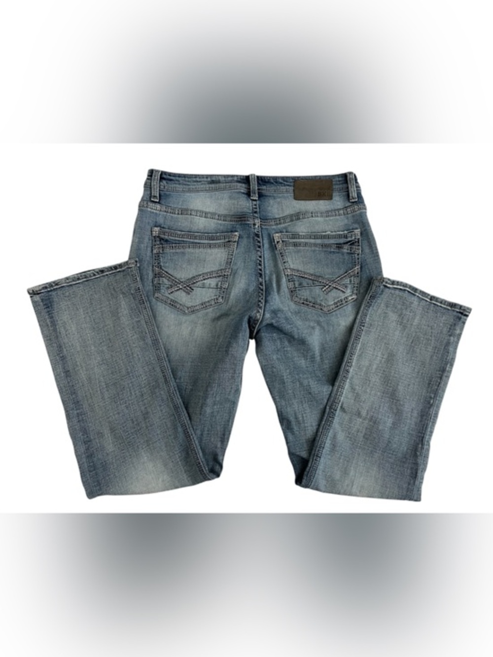 BKE Tyler Washed Blue Straight-Leg Jeans 32x32